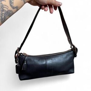 Coach Black Hamptons Baguette Bag